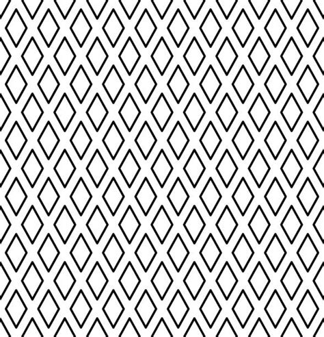 Best Black And White Geometric Diamond Shape Seamless Pattern Vector