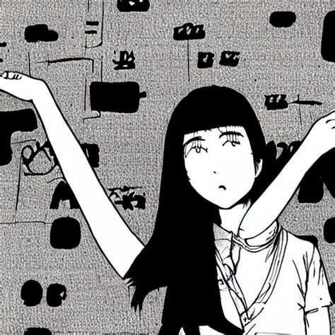 Prompthunt Panel Of Aiko Tanaka In Oyasumi Punpun Manga 8 K 4 K
