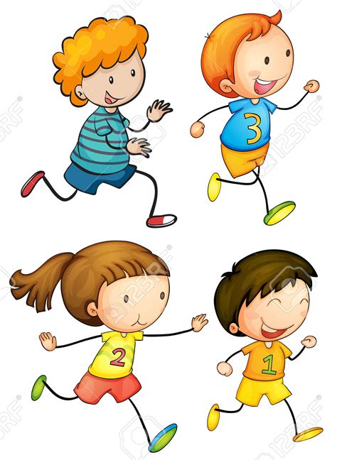 Children Running Clipart Clipart Best