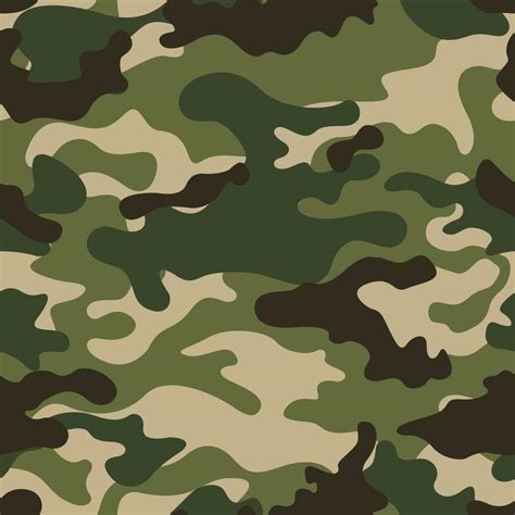 Army And Military Camouflage Texture Seamless Pattern 5184330 Vector