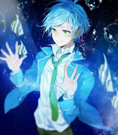 Blue Hair Anime Boy