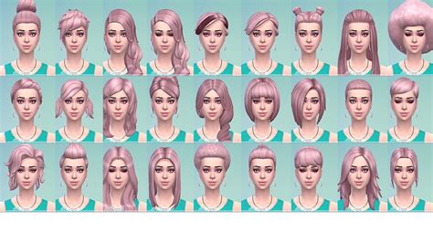 Stars Sugary Pixels Pastel Pink Hairstyle Sims 4 Hairs