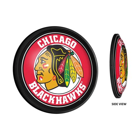 Chicago Blackhawks Round Slimline Illuminated Wall Sign