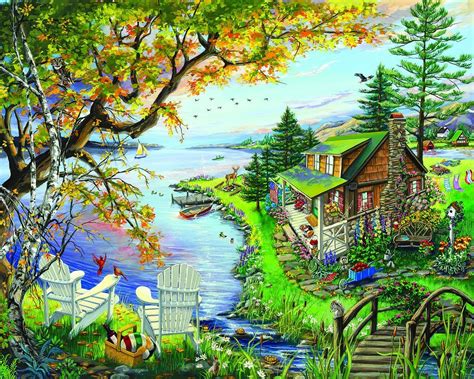 Buy By The Lake 1000 Piece Jigsaw Puzzle Online With Canadian Pricing