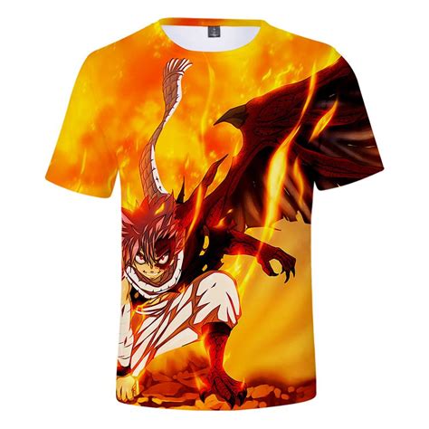 2021hot Sale Anime Fairy Tail T Shirt 3d Printed Summer Fashion