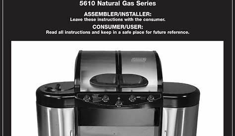 Coleman 5600 Users Manual & 5610 Series LP Gas Grill