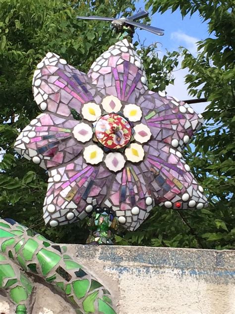 Whirligig Detail 2015 Wip The Garden Of Peace By Plum Art Mosaics