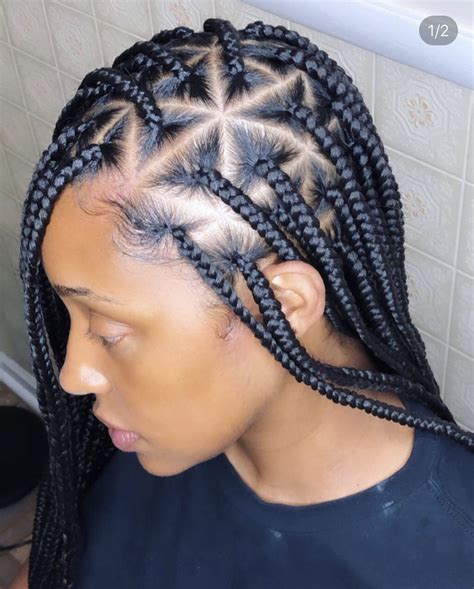 The traditional braids can cause scarring and redness this stunning tribal hairstyle has a sophisticated feel to it as well. Knotless box braids | Box braids hairstyles for black ...