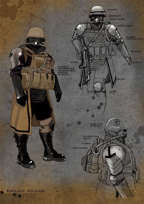 Fallout Enclave Soldier By Dywa On Deviantart Fallout Concept Art