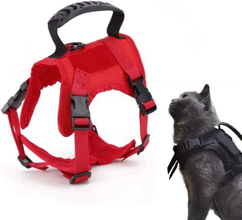Cat Harness For Walking Adjustable Escape Proof Vest Harness With