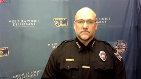 missoula police chief discusses fatal officer involved shooting youtube