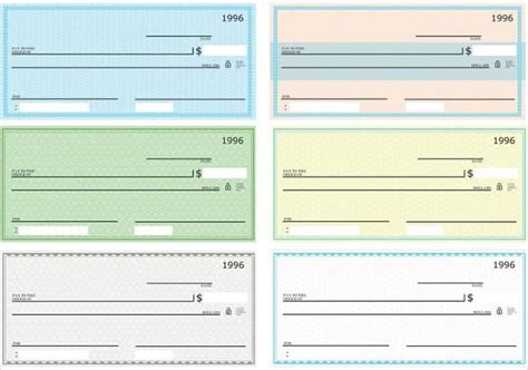 7 Blank Check Templates For Microsoft Word Templates Front