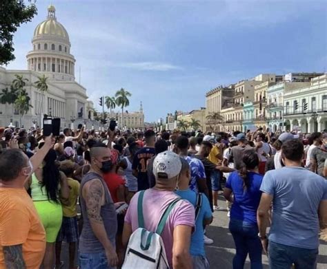Protestan En Cuba Contra El Gobierno El Presidente Pide A