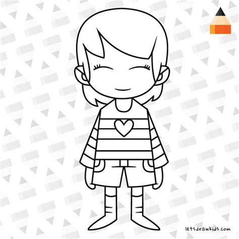 Undertale Frisk Coloring To Print Coloring Pages