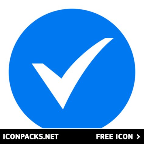 Free Blue Check Mark Approval Svg Png Icon Symbol Download Image