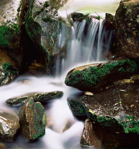 Water Over Rocks Great Smoky Mountains National Park Tennessee Aff