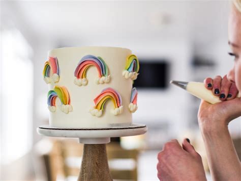 Buttercream Rainbow Tutorial Cake By Courtney