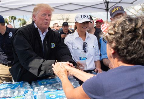 Trump Laments Disaster Praises Leaders In Tour Of Hurricane Ravaged