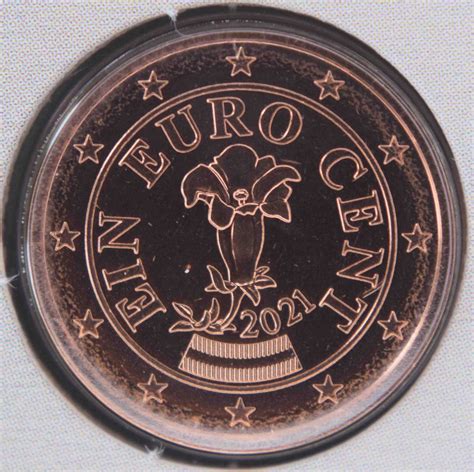 Austria 1 Cent Coin 2021 Euro Coinstv The Online Eurocoins Catalogue