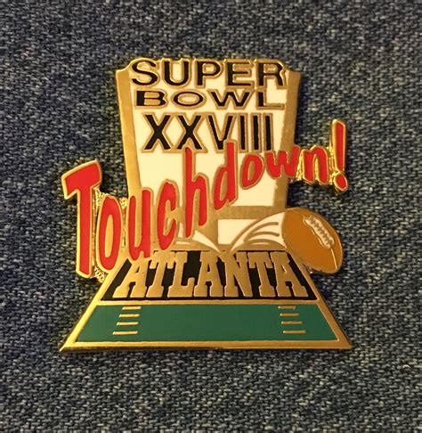 Super Bowl Xxviii Lapel Pin The Cowboys And Bills Played In Atlanta