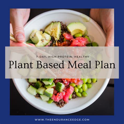 Plant Based Diet High Protein Meal Plan The Endurance Edge