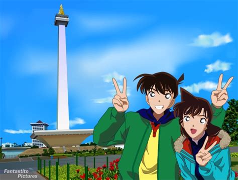 Ran mouri and shinichi kudo are childhood friends and each other's canonical love interest. Shinichi Kudo and Ran Mouri at Monas - Conan Pictures