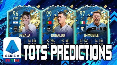 May 21, 2021 · fifa 21's team of the season (tots) promo continues, with ea having just dropped the serie a tots squad!. SERIE A TOTS PREDICTIONS! FIFA 20 ULTIMATE TEAM - YouTube