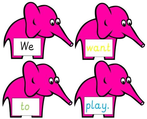 Elephant Sentences | Sentence activities, Sentence building, Sentences