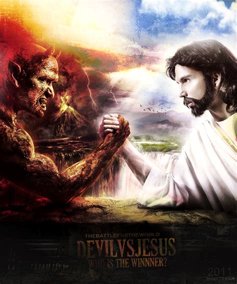Devil Vs Jesus By Magic7 Gfx On Deviantart