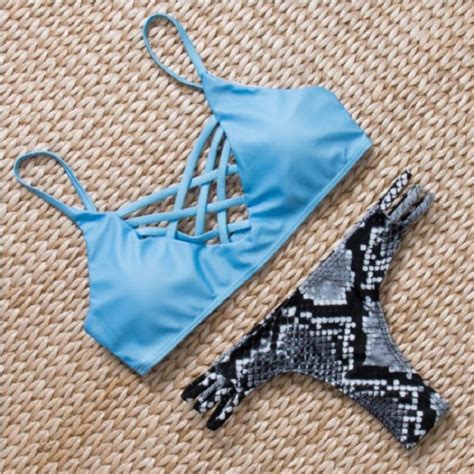 Bonitakinis Hollow Out Swimwear For Ladies Us899 Bikini Set Bandage