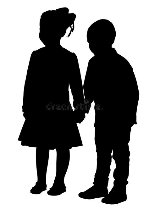 Little Boy And Girl In Love Stock Vector Illustration Of Girlfriend