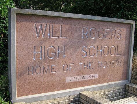 Will Rogers High School Sign 9 1 08 Will Rogers High Schoo Flickr