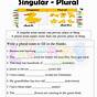 Singular And Plural Verbs Worksheet