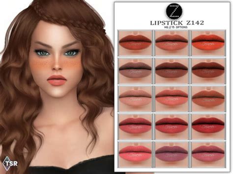 Sims 4 Lipstick Z142 By Zenx At Tsr The Sims Game
