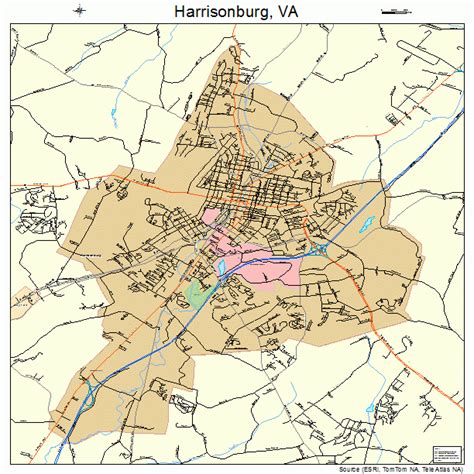 Map Of Harrisonburg Va And Surrounding Area Delaware County Ohio Map