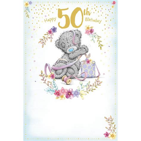 2020 popular 1 trends in men's clothing, women's clothing, home & garden, apparel accessories with a 50th birthday present and 1. 50th Birthday Present Me to You Bear Card (ASM01120) : Me ...