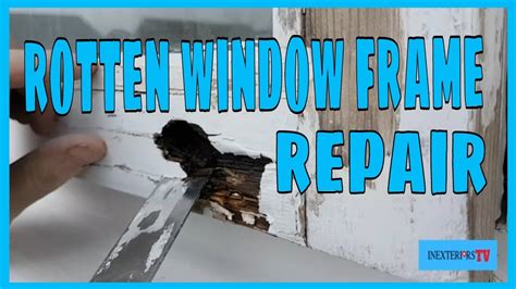 How To Repair A Rotten Window Frame How To Repair Rotten Wood Youtube