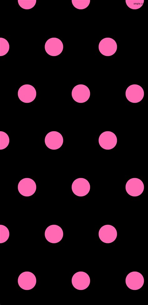 Wallpaper Dots Black Pink Polka Hexagon Ff B Diagonal