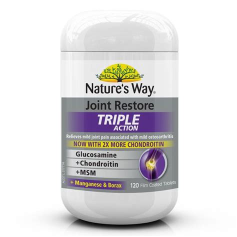 Good Price Natures Way Joint Restore Triple Action 120 Tablets