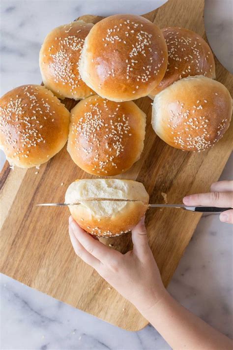 These Fluffy Golden Sourdough Hamburger Buns Will Bring Your Burger