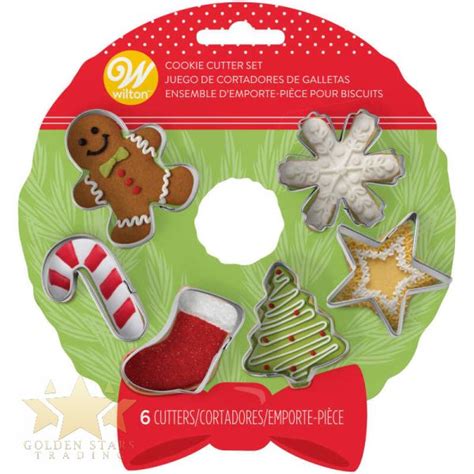 Wilton Mini Christmas Cookie Cutters Set Treesnowflakegingerbread