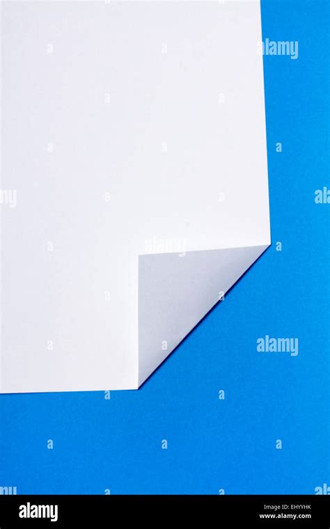 Folded Piece Of White Paper Blank High Resolution Stock Photography And