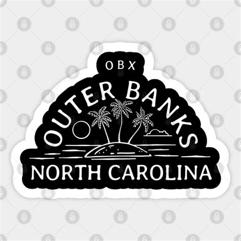 Stranded In Outer Banks Outer Banks Sticker Teepublic