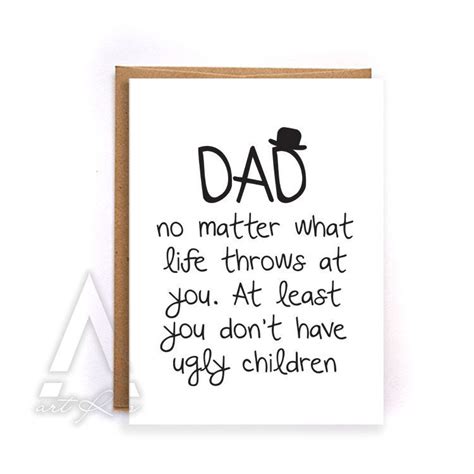 Fathers Day Card From Kids Fathers Day Card Funny Greeting Cards