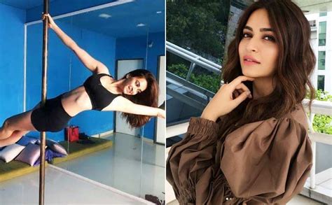 Kriti Kharbanda Takes To Pole Dancing