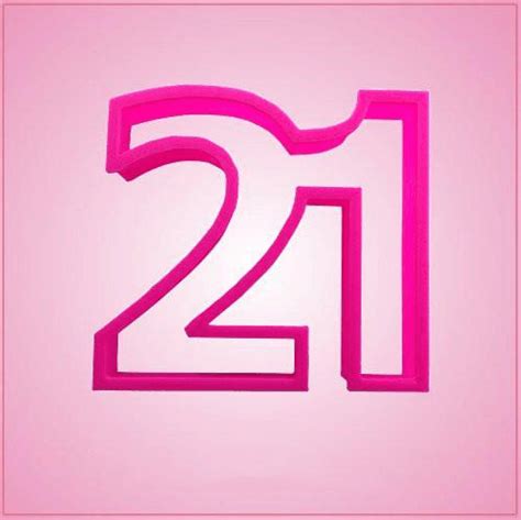 21 (2008 film), starring kevin spacey, laurence fishburne, jim sturgess, and kate bosworth. Pink Number 21 Cookie Cutter - Cheap Cookie Cutters