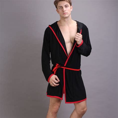 Manview Male Bathrobe Sexy Silky Mens Bathoses Sleepwear 2012 Summer Thin Household Robe In
