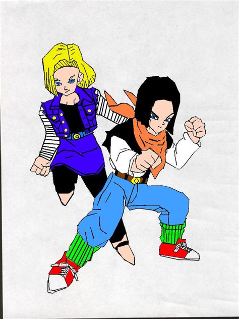Android 17 And 18 By Yukohiei18 On Deviantart
