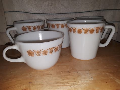 Set Of 4 1 PYREX Coffee Cups Collectors Weekly