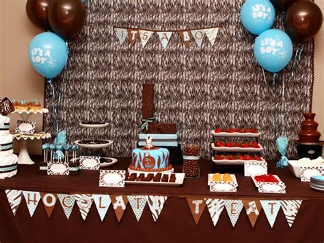 Shop for baby shower decorations in baby shower party supplies. Brown And Blue Baby Shower Decorations | Best Baby Decoration